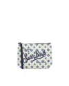 MC2 SAINT BARTH POCHETTE ALINE IN SCUBA CON STAMPA FLOREALE BEIGE