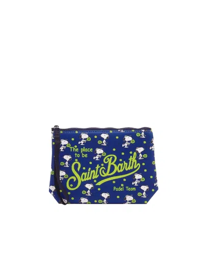 Mc2 Saint Barth Pochette Aline In Scuba Con Stampa Snoopy