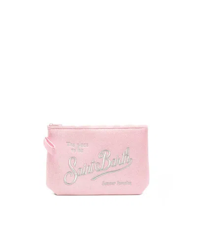 Mc2 Saint Barth Pochette Aline Lurex Rosa In Pink