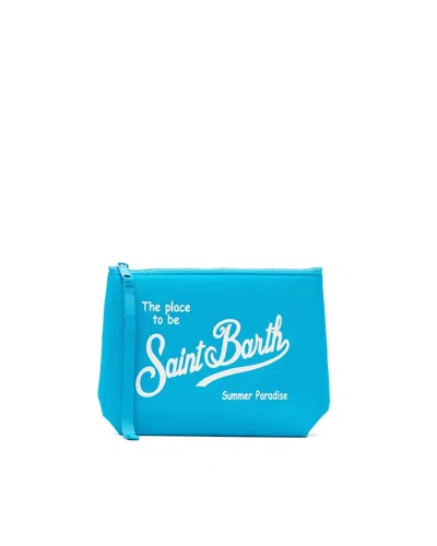 Mc2 Saint Barth Pochette Aline Nylon Turchese In Blue