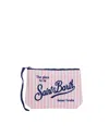 Mc2 Saint Barth Pochette Aline Righe Rosa In Multi