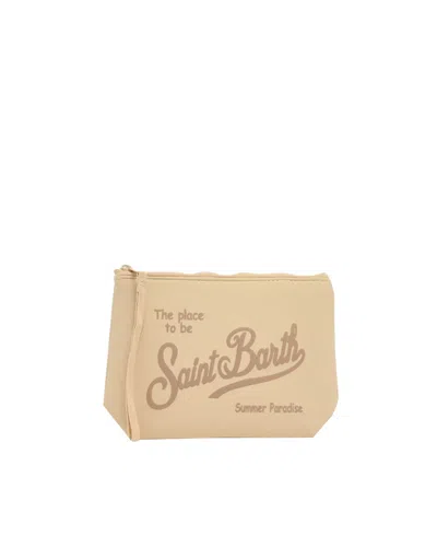 Mc2 Saint Barth Pochette Aline Scuba Beige In Neutral