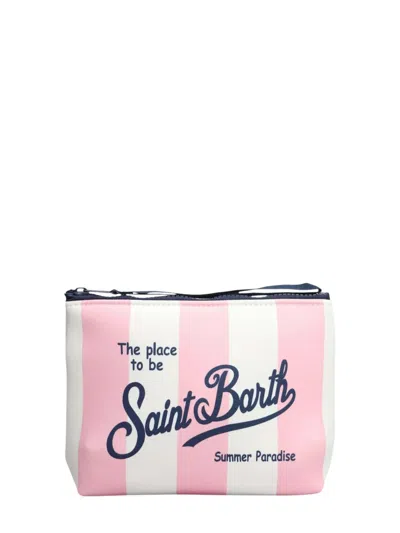 Mc2 Saint Barth Pochette Aline Stripes In Pink