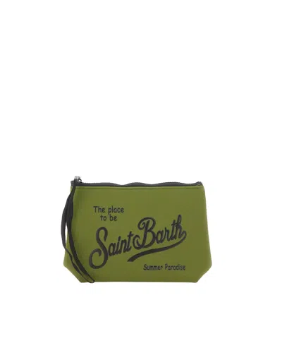 Mc2 Saint Barth Pochette Aline Verde Army In Green