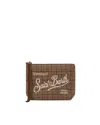 Mc2 Saint Barth Pochette Aline Wool In Misto Lana Pied De Poule