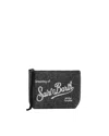 Mc2 Saint Barth Pochette Aline Wool In Misto Lana Spigato