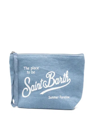 Mc2 Saint Barth Saint Barth Clutch In Blue