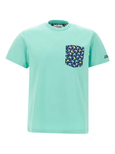 Mc2 Saint Barth Pocket-detail Graphic T-shirt In Green