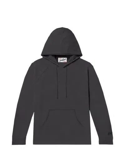 Mc2 Saint Barth Black Long Sleeves Hooded Sweater
