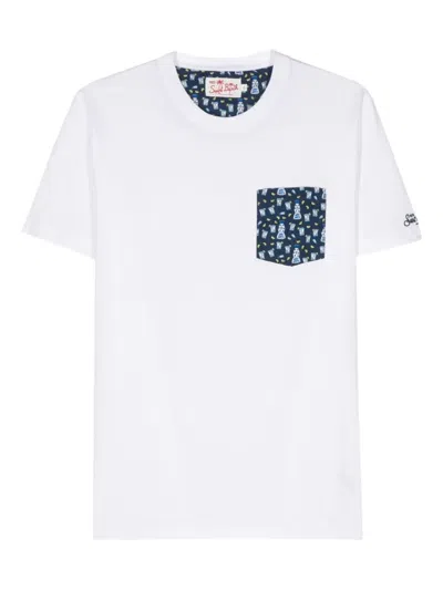 Mc2 Saint Barth Pocket-print T-shirt In White