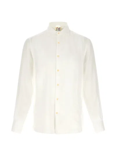 Mc2 Saint Barth Pointed-collar Shirt In White
