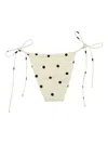 Mc2 Saint Barth Polka-dot Bikini Bottoms In Neutral