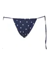 Mc2 Saint Barth Polka-dot Tie-side Bikini Bottom In Blue