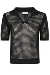 Mc2 Saint Barth Flora Polo In Black Cotton