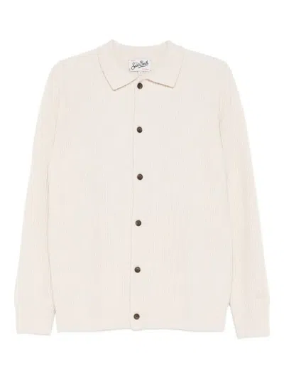 MC2 SAINT BARTH POLO-COLLAR CARDIGAN