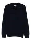 Mc2 Saint Barth Polo-collar Sweater In Black