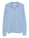Mc2 Saint Barth Polo-collar Sweater In Blue