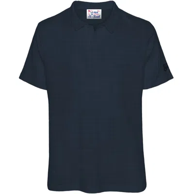Mc2 Saint Barth Polo In Linen Jersey Frs0001-00119l In Blue