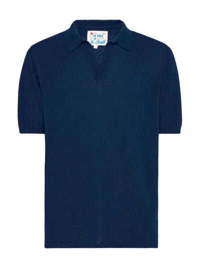 Mc2 Saint Barth Polo Jeremy In Blue