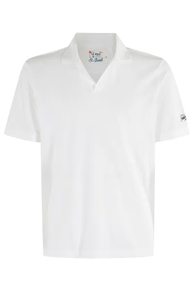 Mc2 Saint Barth Polo Piquet In White