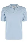 Mc2 Saint Barth Short-sleeved Polo Shirt In Light Blue