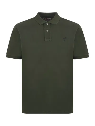 Mc2 Saint Barth Polo Shirt In Verde Scuro