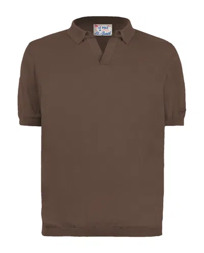 Mc2 Saint Barth Polo Short Sleeve Slo0008-00098l In Brown