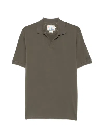 Mc2 Saint Barth Polo-collar T-shirt In Green