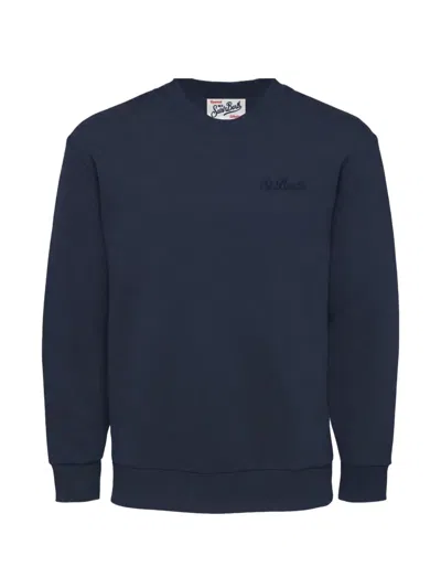 Mc2 Saint Barth Ponza Logo-embroidered Sweatshirt In Animal Print