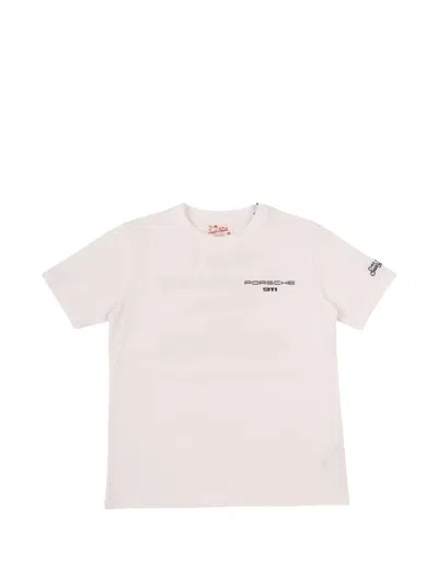 Mc2 Saint Barth Kids' Portland 911 Graphic-print T-shirt In Neutral