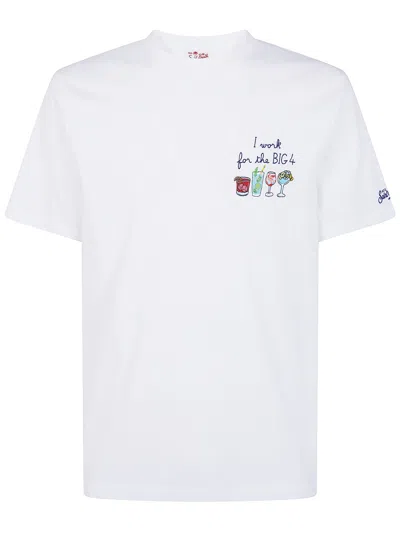 Mc2 Saint Barth Portland Big Four T-shirt In White
