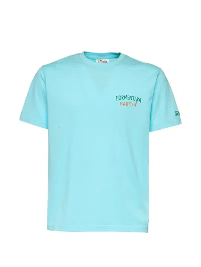 Mc2 Saint Barth Portland Embroidered T-shirt In Blue