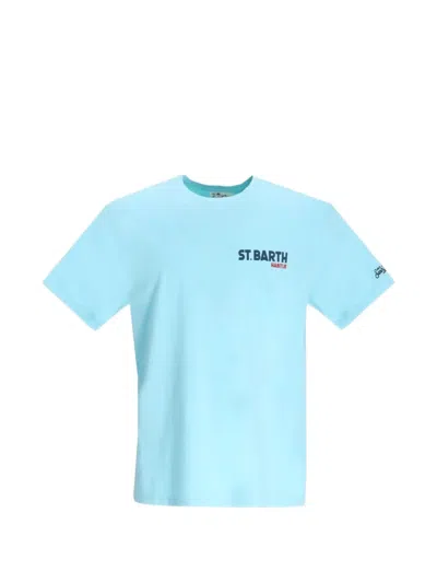 Mc2 Saint Barth Portland Graphic-print T-shirt In Blue