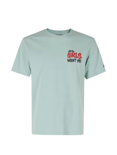 Mc2 Saint Barth Portland Graphic-print T-shirt In Green