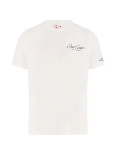 Mc2 Saint Barth Portland Graphic-print T-shirt In White