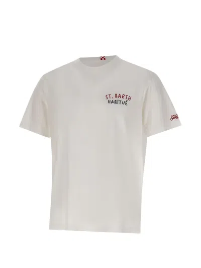 Mc2 Saint Barth Portland Graphic-print T-shirt In White