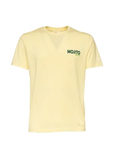 Mc2 Saint Barth Portland Graphic-print T-shirt In Yellow