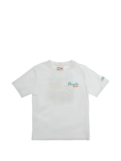 Mc2 Saint Barth Kids' Portland Jr Graphic-print T-shirt In Gray