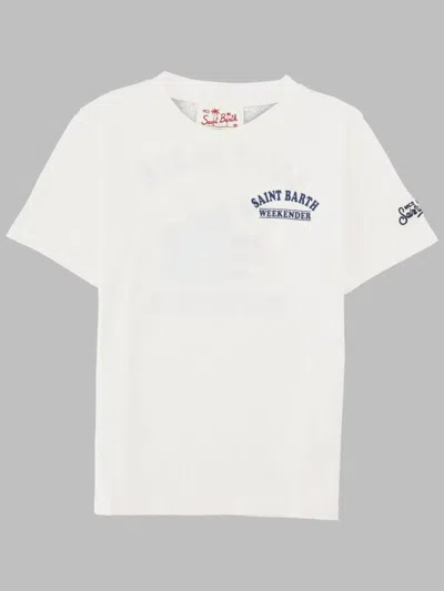 Mc2 Saint Barth Kids'  Portland Jr - Peanuts Weekender 01n In White