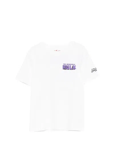 Mc2 Saint Barth Kids' Portland Junior Graphic-print T-shirt In White