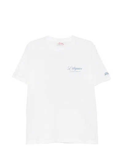 Mc2 Saint Barth Portland Logo-print Round-neck T-shirt In White