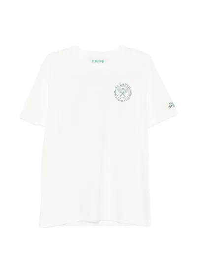 Mc2 Saint Barth Portland Logo-print Short-sleeve T-shirt In White