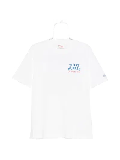 Mc2 Saint Barth Portland Print-detail T-shirt In White
