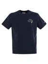 Mc2 Saint Barth Portofino Graphic T-shirt In Blue
