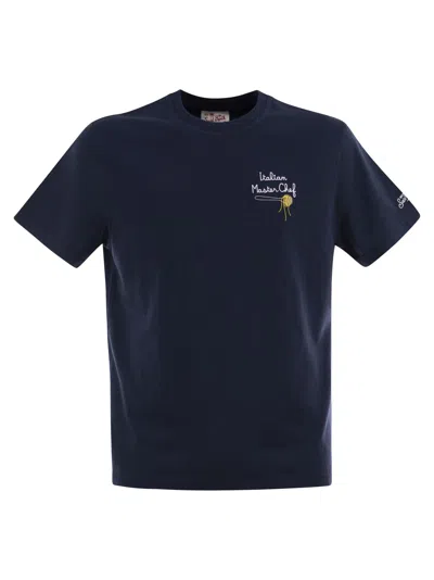 MC2 SAINT BARTH PORTOFINO - T-SHIRT WITH CHEST EMBROIDERY