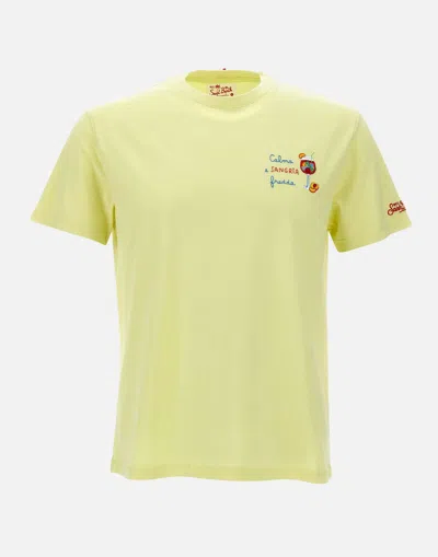 Mc2 Saint Barth Portofino Calma Sangria Yellow T Shirt In Green