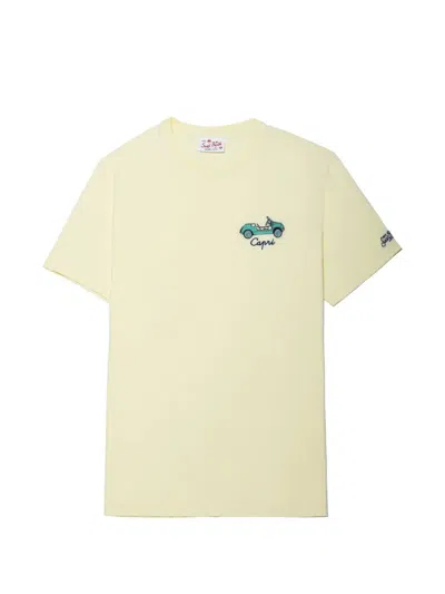 Mc2 Saint Barth "portofino Car Capri" T-shirt In Yellow