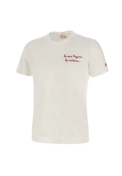 Mc2 Saint Barth Portofino Cotton T-shirt In White