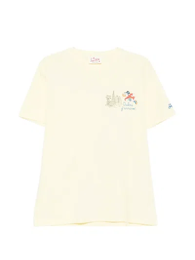 Mc2 Saint Barth Portofino Crew-neck T-shirt In Yellow