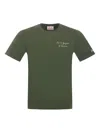 Mc2 Saint Barth Portofino Embroidered Crew-neck T-shirt In Green